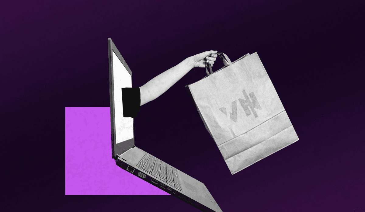 E-Commerce und Online Shop without text